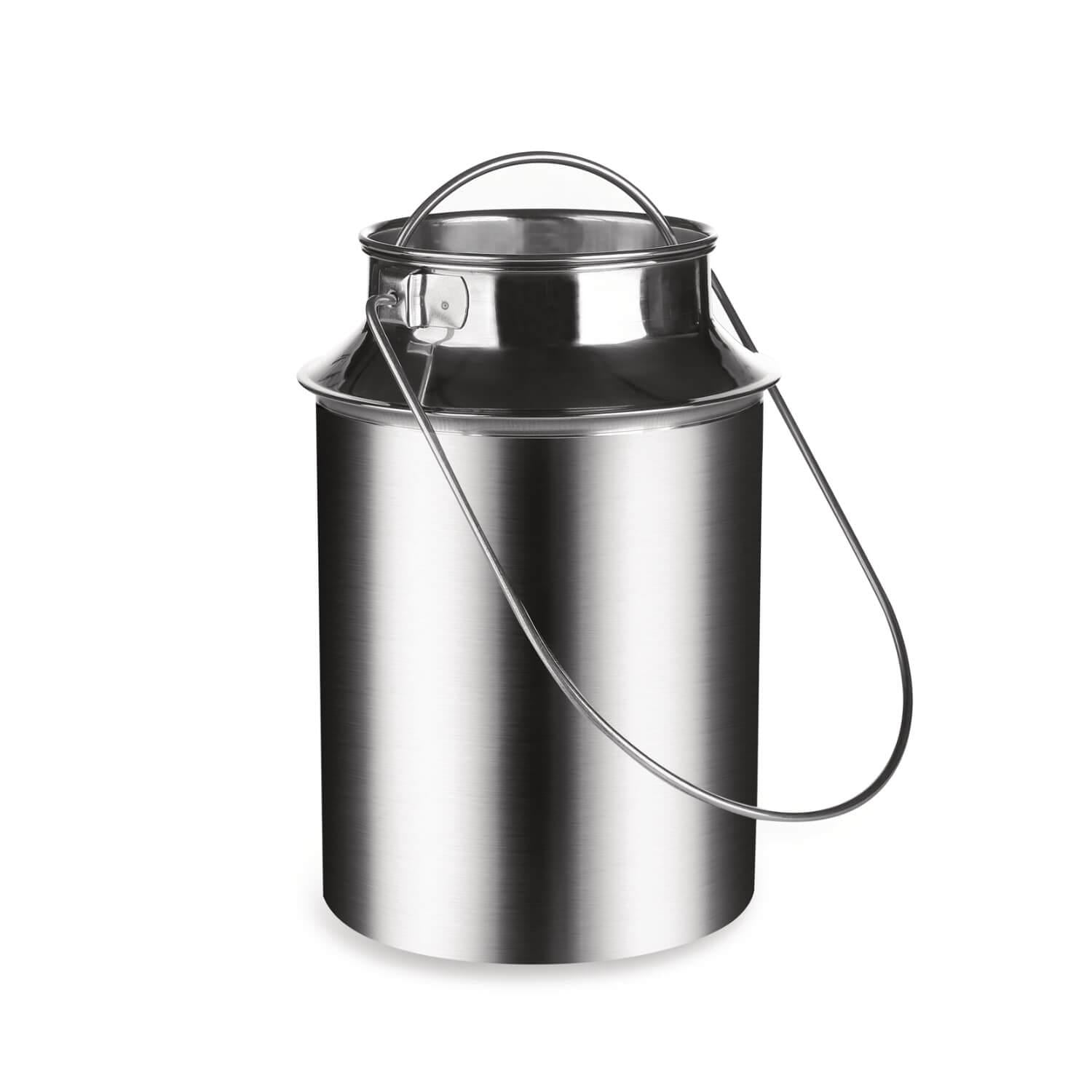 Milchkanne 3 Liter aus Edelstahl