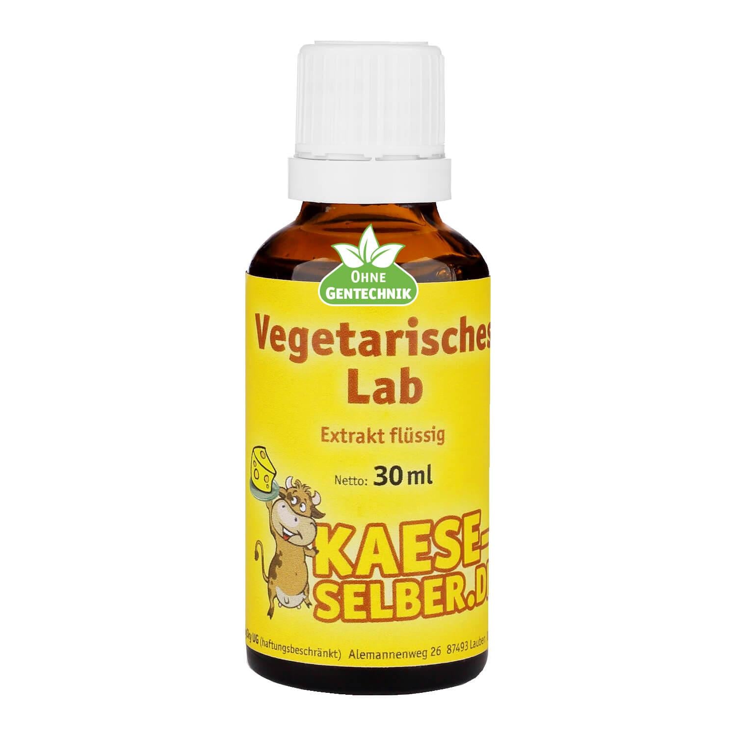 Vegetarisches Lab - Labextrakt flüssig 30 ml | KAESE-SELBER.DE